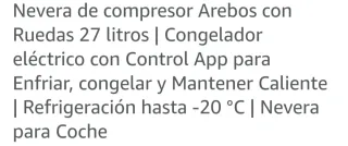 Nevera portátil.