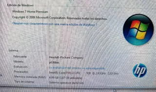 Ordenador HP Negro + Impresora Epson