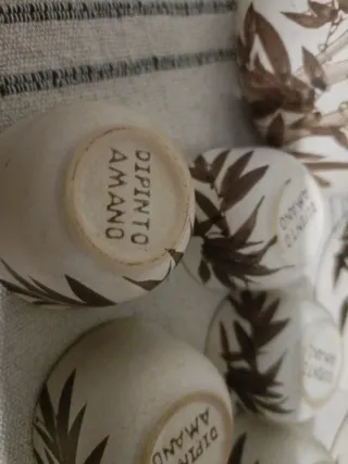 Set Tazzine e Teiera Ceramica