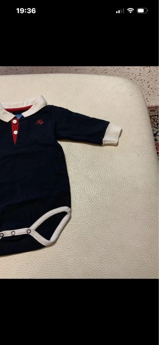 Body neonato manica lunga blu FAY