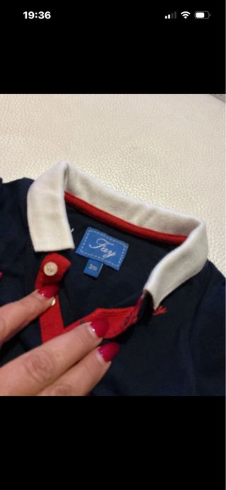 Body neonato manica lunga blu FAY