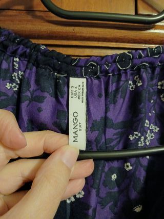 Camisa Mango Talla S Estampada