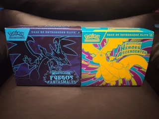 ETB Pokémon Fuegos Fantasmales y Héroes Ascendente