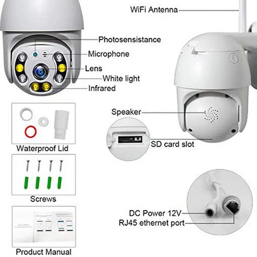 Cámara WiFi 3MP Visión Nocturna