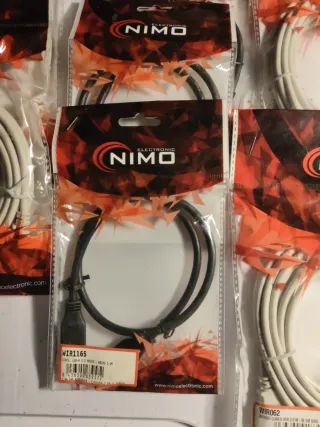 Pack 8 Cables USB Macho-Macho NIMO 5m y 0.5m