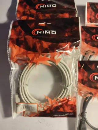 Pack 8 Cables USB Macho-Macho NIMO 5m y 0.5m