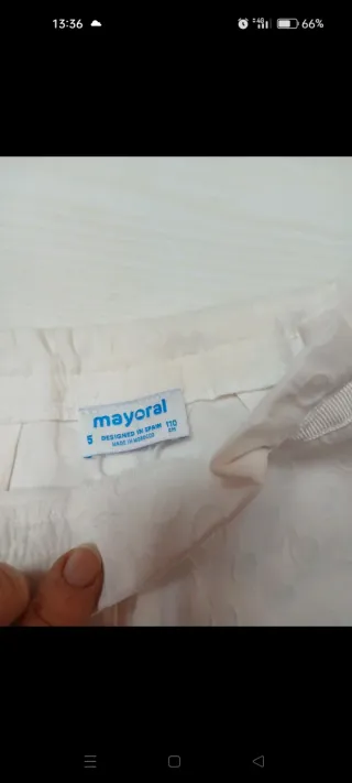 Shorts bianchi con pois.Mayoral