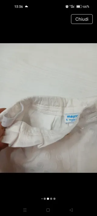 Shorts bianchi con pois.Mayoral