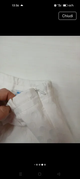 Shorts bianchi con pois.Mayoral