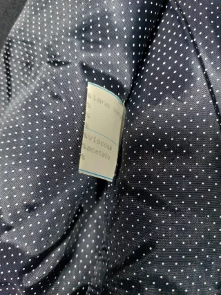 Blazer Pura Lana Vergine Vintage Blu