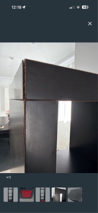 Estantería Ikea Kallax 1x5 Negra