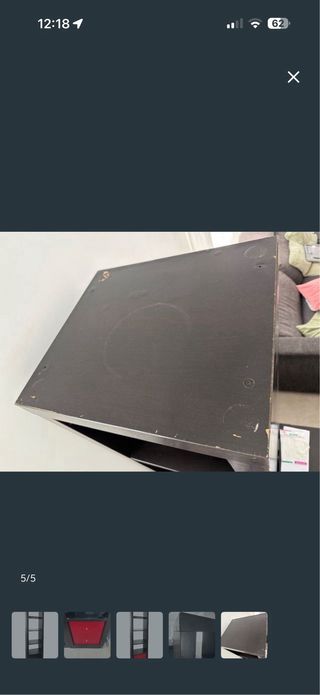 Estantería Ikea Kallax 1x5 Negra