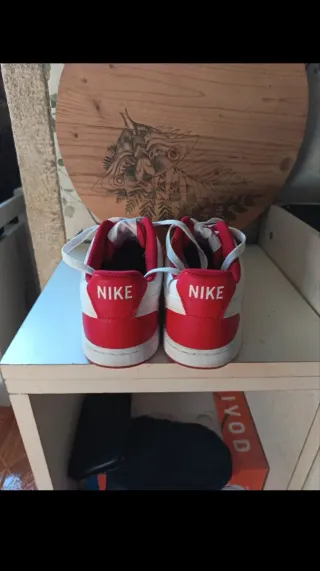 Nike Court Vision Rojo y Blanco