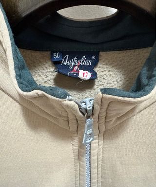 Giacca sportiva Australian beige zip taglia 50