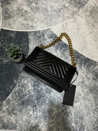 Borsa tracolla Marc Ellis donna nero oro