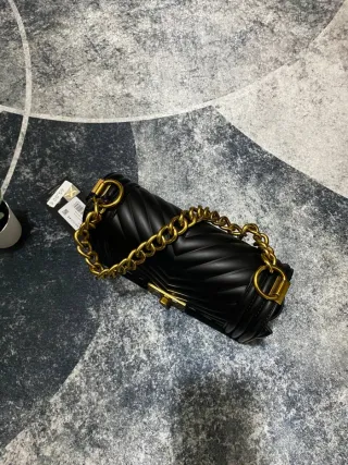 Borsa tracolla Marc Ellis donna nero oro