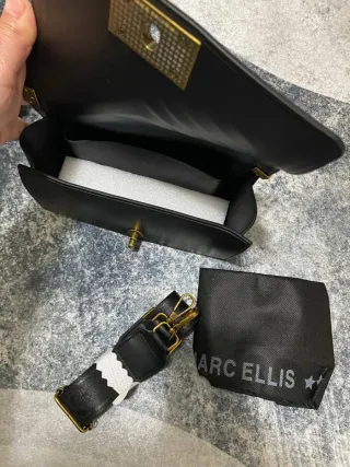 Borsa tracolla Marc Ellis donna nero oro