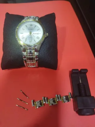 Reloj SENO Cuarzo Dorado/Plateado Hombre