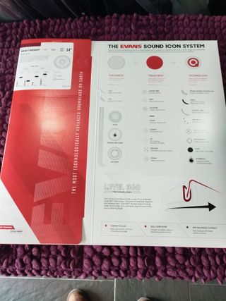 (Nuevo) Parche Caja Evans (B14HW) Batidor