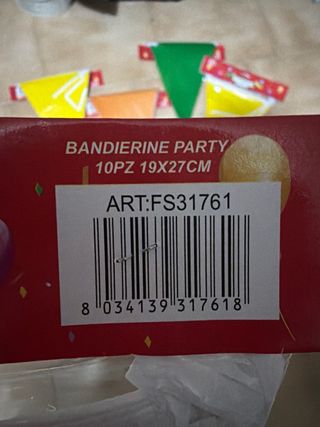 Bandierine per feste DG sigillate