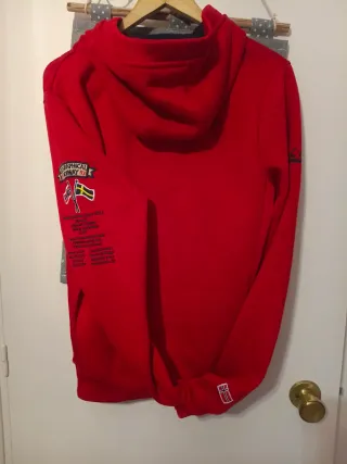 Sudadera Geographical Norway Roja