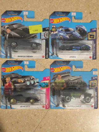 Lote 4 Hot Wheels Fast & Furious