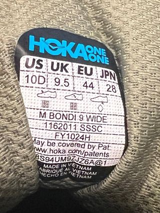 Hoka One One Bondi 9 Verde Bosco 44 Nuove