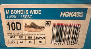 Hoka One One Bondi 9 Verde Bosco 44 Nuove