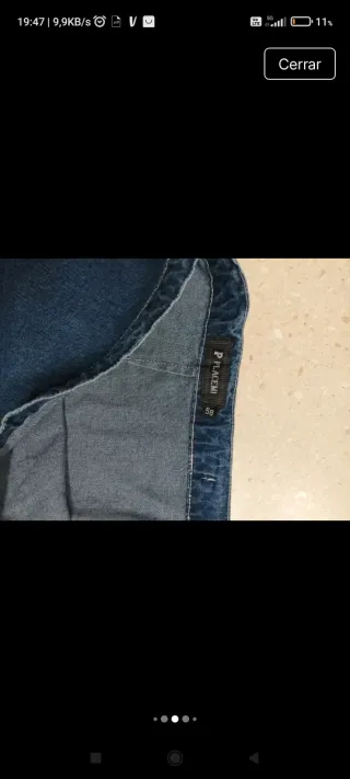 Falda vaquera mujer talla 58