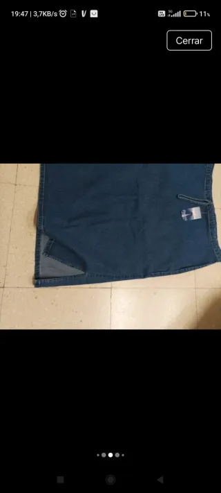 Falda vaquera mujer talla 58