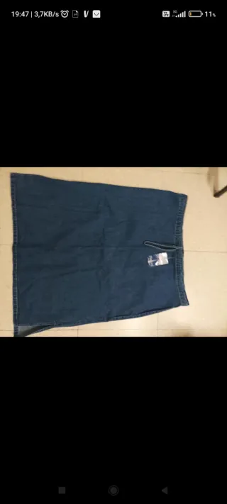 Falda vaquera mujer talla 58