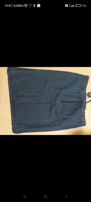 Falda vaquera mujer talla 58