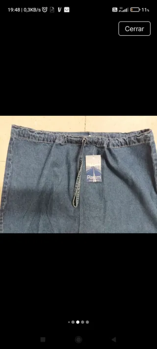 Falda vaquera mujer talla 58