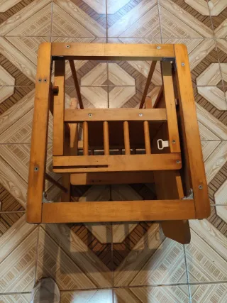 Mesa y Silla Infantil Madera
