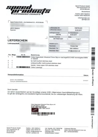 Escape COBRA para BMW S1000XR K49 (2015-2019)