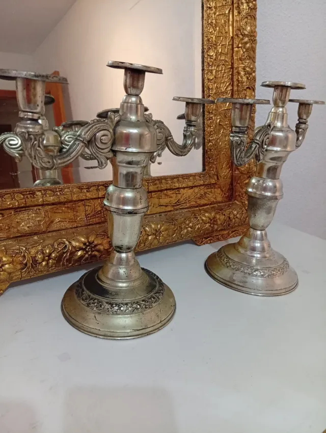 Oferta. Candelabro Art Decó. Antes 158€.