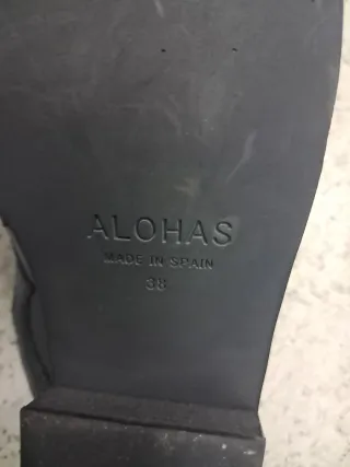 Mules ALOHAS Piel Negro Talla 38
