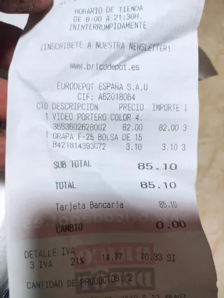 Videoportero Blyss Uban 15V