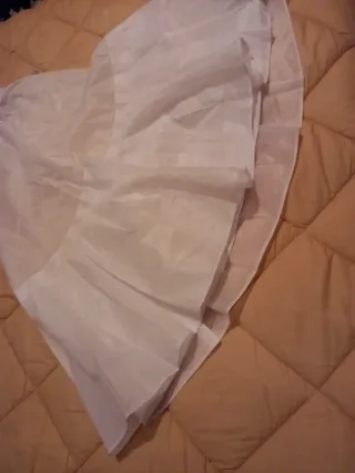 Falda bajera comunión blanca