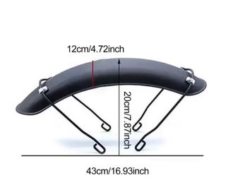 Guardabarros Moto Delantero Cafe Racer Metálico