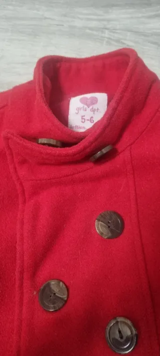 Chaquetón niña rojo