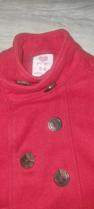 Chaquetón niña rojo
