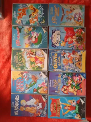 76 Películas Disney Clásicos VHS con revobinador