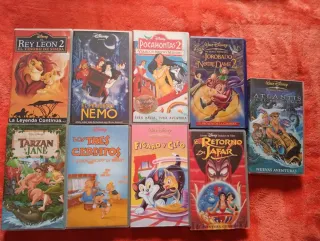 76 Películas Disney Clásicos VHS con revobinador