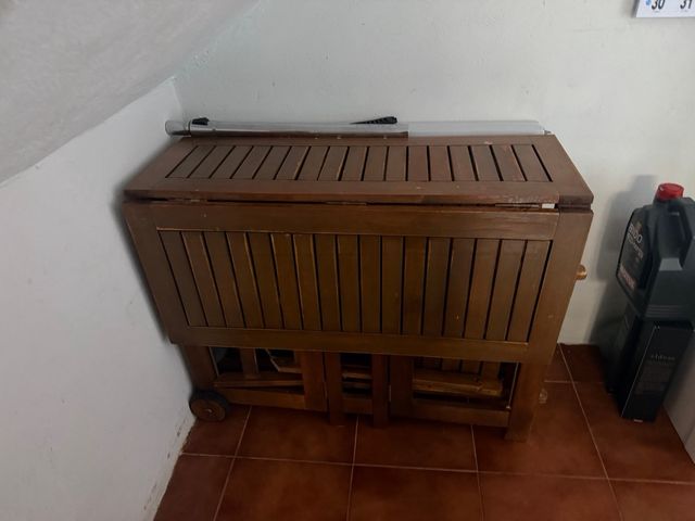 Mesa y Silla Terraza Teka Madera