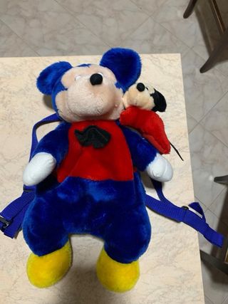 Zainetto in peluche vintage Topolino Disney