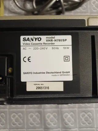 Pack Video VHS Sanyo