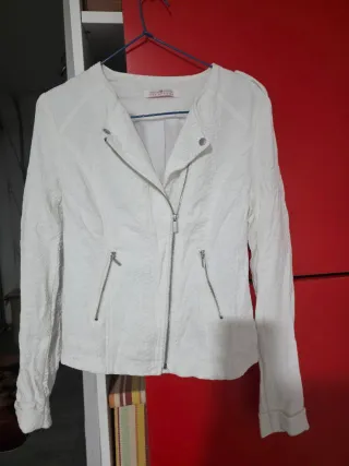 Chaqueta blanca tela