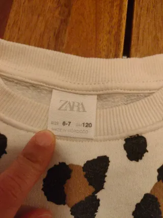 Sudadera Zara Niña Estampado Animal