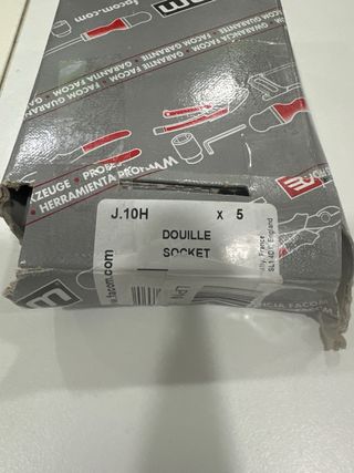 4 Vasos Facom 10mm 3/8 6 caras